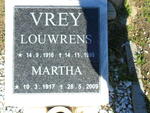 VREY Louwrens 1916-1999 & Martha 1917-2009