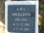 ELLEWEE A.M.C., van nee LOUW 1933-2000