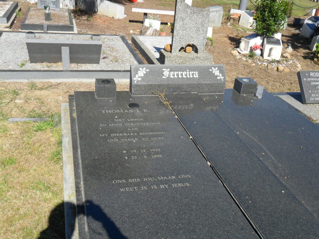 FERREIRA Thomas L.R. 1933-1998