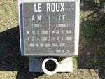ROUX I.F., le 1928-2006 & A.M. 1940-2001