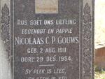 GOUWS Nicolaas C.P. 1911-1954