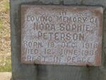 PETERSON Nora Sophie 1918-1939