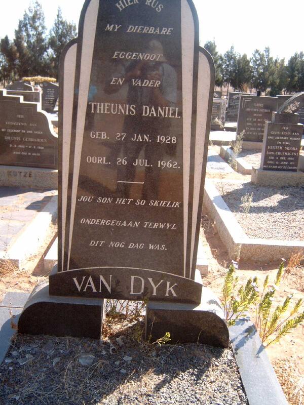 DYK Theunis Daniel, van 1928-1962