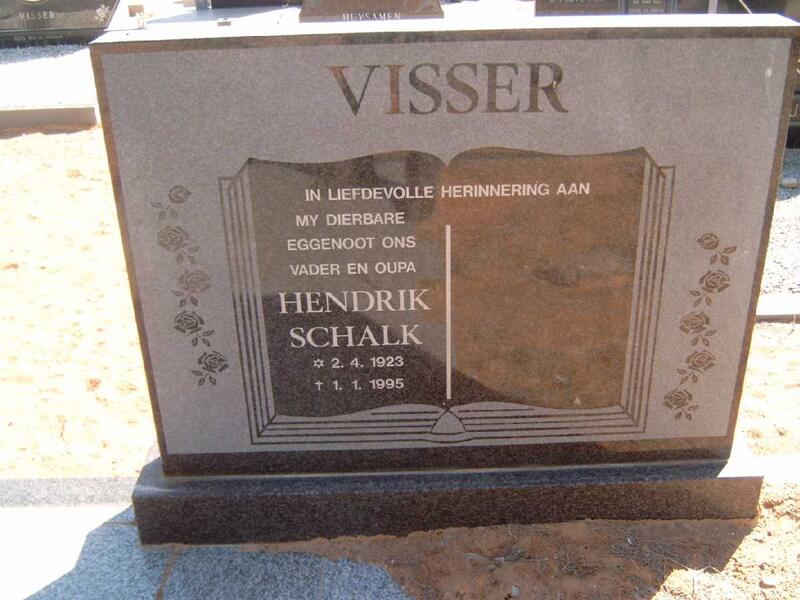 VISSER Hendrik Schalk 1923-1995