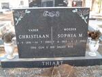 THIART Christiaan 1891-1980 & Sophia M. 1913-1984