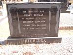 HITCHCOCK Henry Thomas 1886-1980 & Martina Johanna Christina MARAIS 1885-1980