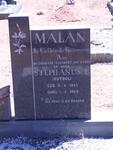 MALAN Stephanus T. 1885-1969