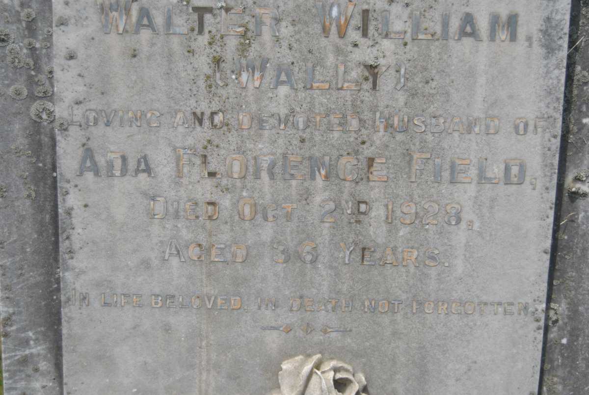 FIELD Walter William -1928