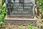 ANDERSON William -1928 & Margaret RAMSAY -1942