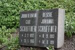 SCHAFFNER John Herman Carl 1892-1965 & Bessie Johanna 1903-1991