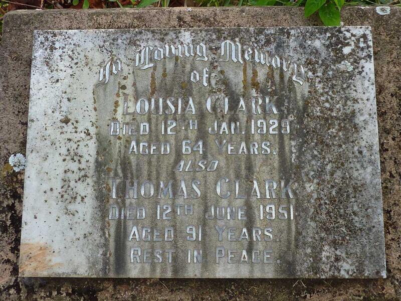 CLARK Thomas -1951 & Louisa -1929