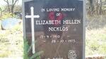 NICKLOS Elizabeth Hellen 1910-1973