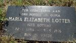 LOTTER Maria Elizabeth nee BOTHA 1894-1976
