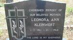 KLEINWORT Leonora Ann 1911-1968