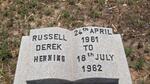 HENNING Russell Derek 1961-1962