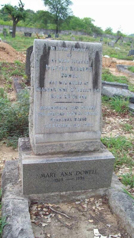 DOWELL Wilfred Herbert -1941 & Mary Ann 1909-1996