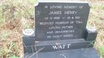 WATT James Henry 1899-1981