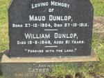 DUNLOP William -1948 & Catherine :: DUNLOP Maud 1904-1915