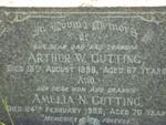 CUTTING Arthur W. -1958 & Amelia N. -1956