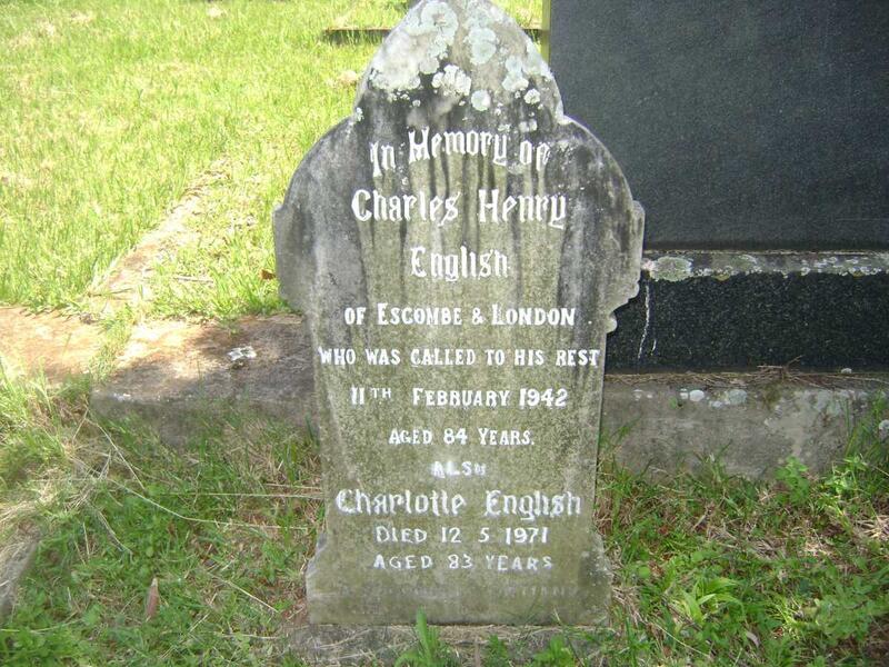 ENGLISH Charles Henry -1942 & Charlotte -1971