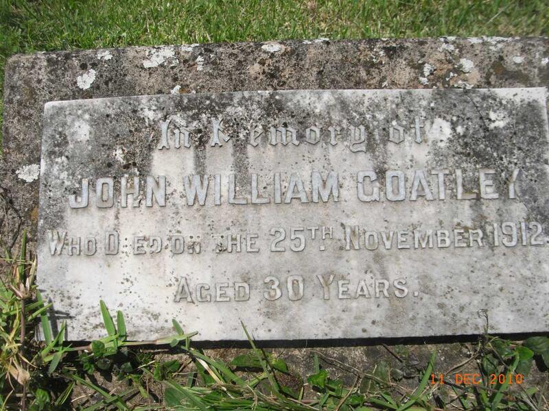 GOATLEY John William -1912