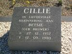 CILLIÉ Betsie nee BRUWER 1957-1980