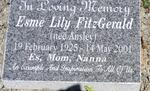 FITZGERALD Esmé Lily née ANSLEY 1925-2001