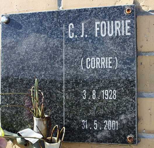 FOURIE C.J. 1928-2001