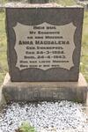 MOLLER Anna Magdalena nee SWANEPOEL 1884-1943