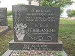 TERBLANCHE F.G.J. 1903-1972