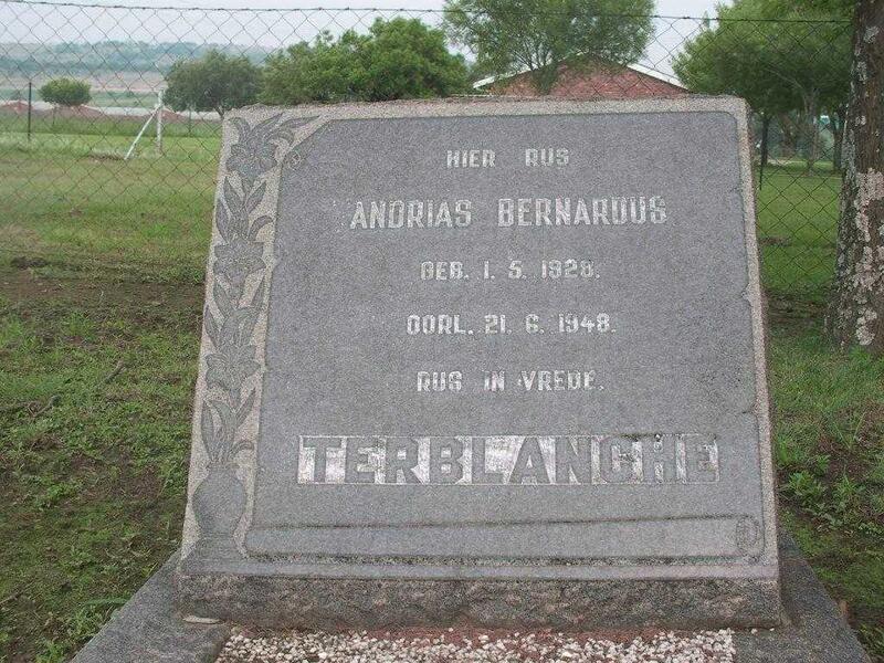 TERBLANCHE Andreas Bernardus 1928-1948