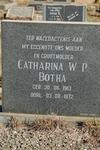 BOTHA Catharina W.P. 1913-1972