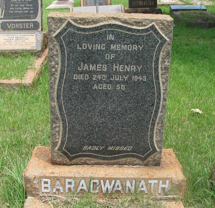 BARAGWANATH James Henry -1943