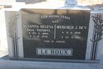 ROUX Myburgh J.DE V., le 1896-1971 & Susanna Helena THERON 1889-1974
