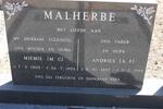 MALHERBE A.P. 1897-1994 & M.C. 1909-1993