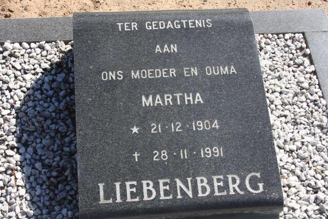 LIEBENBERG Martha 1904-1991
