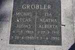 GROBLER Michiel Lucas Josias 1903-1980 & Isa Agatha Alberta 1910-1992