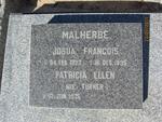 MALHERBE Josua Francois 1933-1995 & Patricia Ellen TURNER 1935-