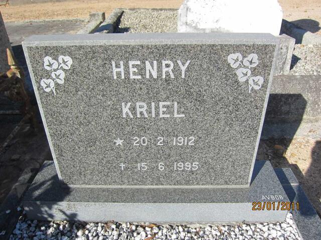 KRIEL Henry 1912-1995
