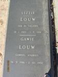 LOUW Gabriel Andries 1916-1992 & Lizzie DE VILLIERS 1923-1991