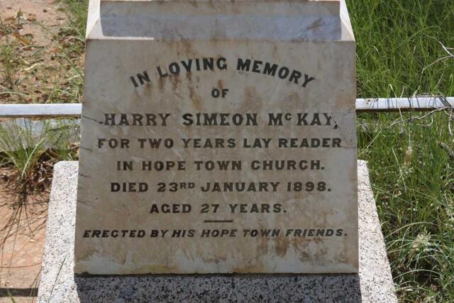 MC KAY Harry Simeon -1898