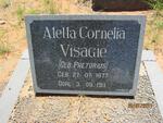 VISAGIE Aletta Cornelia nee PRETORIUS 1877-1911
