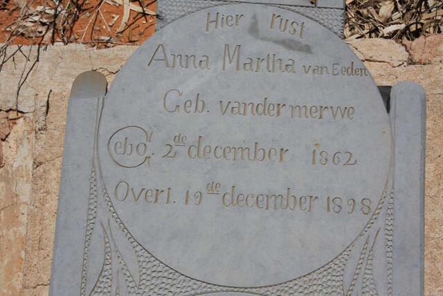 EEDEN Anna Martha, van nee VAN DER MERWE 1862-1898