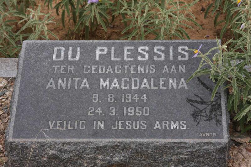 PLESSIS Anita Magdalena, du 1944-1950