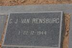 RENSBURG C.J., van -1944