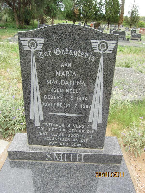 SMITH Maria Magdalena nee NELL 1904-1987