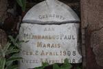 MARAIS Mijnhardus Paul 1908-1908