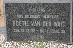 WALT Boetie, van der 1935-1935