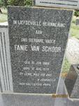 SCHOOR Fanie, van 1886-1979
