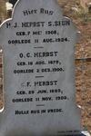 HERBST O.C. 1879-1900 :: C.F. 1885-1900 :: H.J. 1908-1924